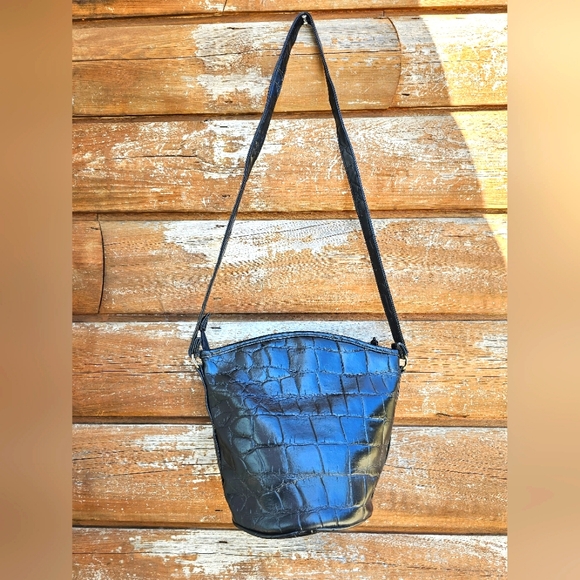 Vintage RARE 1980'S Textured Faux Leather Quilted Patch Leopard Crossbody Purse - Picture 11 of 16